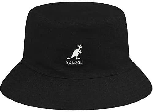 Kangol Ripstop Essential Rev Eimer Mütze, Schwarz, L