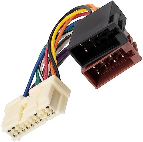 AERZETIX - C12042 - Connecteur ISO d'autoradio - compatible avec Nissan 350Z, Almera, Almera Tino, Micra, Navara, Patrol, Primastar, Primera (P11), Terrano, Vanette, X-Trail