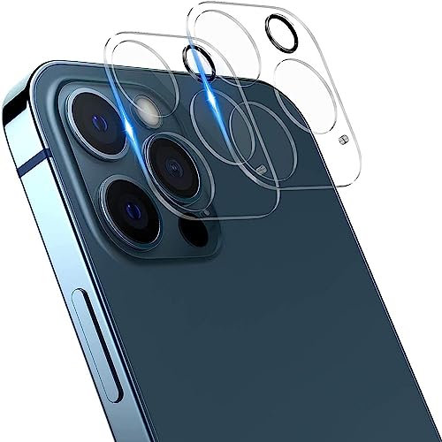 NOVAGO Compatible avec iPhone 12 Pro Max (6,7'') - Lot de 2 Films vitre Protection Verre trempé Ultra résistant pour la Partie caméra