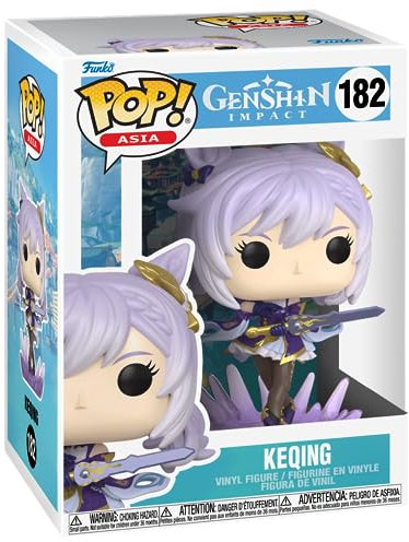 Funko Pop! Games: Genshin Impact - Keqing - Pop! Asia - Figura in Vinile da Collezione - Idea Regalo - Merchandising Ufficiale - Giocattoli per Bambini e Adulti - Games Fans
