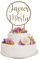 Topper para Tarta Boda Bodas Personalizado con Nombre Decoración Celebración