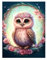 KiKiHong Diamond Painting Erwachsenem,Diamond Painting Eule,Diamont Painting Bilder,Buntes Eulen-Diamantgemälde für Anfänger zur Wanddekoration zu Hause 40 * 30cm