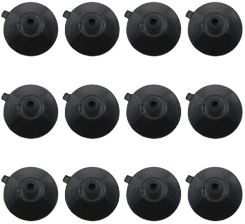 Mfingey Saugnapf-Clip für Aquarien, Saugnapf-Clip, Aquariumpumpe, Saugnäpfe, 34 mm, für Tankpumpe, Überkopfleitung, 12 Stück