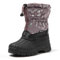 JOMIX Stivali Bambini Ragazzi Doposci Stivaletti Bambine Ragazze da Neve Impermeabile Scarpe Invernalin Imbottite da Bimbi Bimbe MB9536 (Viola, 35)