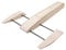 Paociuro RC Speed Boat Wooden Sponson Outrigger Shrimp Speed Boat Model Kits Radio Remote Control Speedboat,Complete Kit
