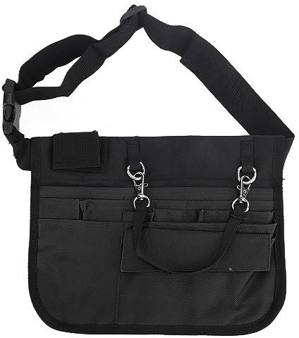 Medizinische Gürteltasche für Krankenschwestern, Leichte, Verschleißfeste Krankenschwester-Gürteltasche für Krankenhäuser (BLACK)