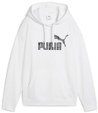 PUMA Unisex ESS Nature 2.0 Comfort Hoodie TR Kapuzenpullis, PUMA White, M