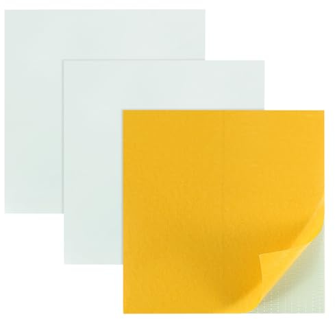 PATIKIL 6x6-Zoll x 1/16 Feste Neopren-Gummiblätter 3 Stück Dünne Gummidichtung Für Rohrisolierung Sanitärdichtungen Stoßfänger Schutz Isolierung Weiß