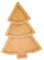 TOPBATHY Christmas Tree Tray Seasoning Dish Nut Serving Platter Xmas Appetizer Plate Wood Dinner Plate