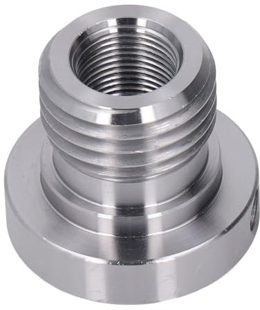 Adattatore per mandrino per tornio Mavaol, acciaio inossidabile 8TPI maschio 33 mm x 8TPI femmina 20 mm, strumento di precisione per tornitura e artigianato del legno