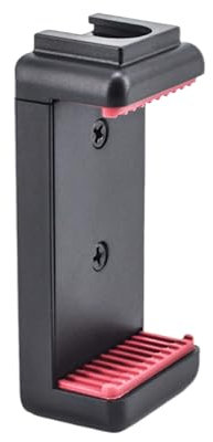 Supporto per Treppiede per Telefono Cellulare con Supporto a Slitta per Accessori Microfoni Luce LED | Con Foro per Vite 1/4 | Compatibile con iPhone 15 16 Samsung Galaxy S23 S24 Ultra