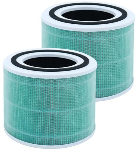 2 Pack Core 300 Replacement Filter for LEVOIT Core 300 and Core 300S Air Purifier, 3-in-1 Core 300 Toxin Absorber Filter Efficiency Activated Carbon Filtration System, Core 300-RF-TX