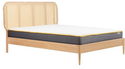 Birlea King Size Rattan Bed Frame Calibra Oak 5FT 150cm Bedstead