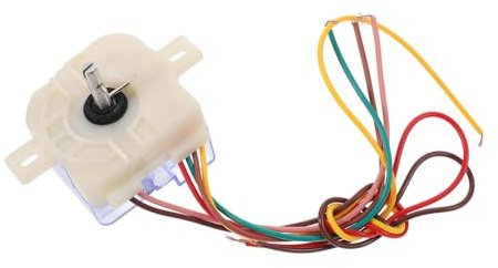 Angoily Washing Machine Timer Switch Replacement for Dual Tub Washer with 6 Wire Control Panel, Portable Lightweight Plastic Design, Suitable for Semi-automatic Washing Machines, White