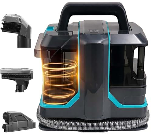 Handheld Spot Carpet Cleaner, 450w Portable Upholstery Cleaner Machines with 2 Brush, 11Kpa Strong Suction Carpet Cleaner Machines, Powerful Suction Spot & Stain Remover for Car Seat Couch