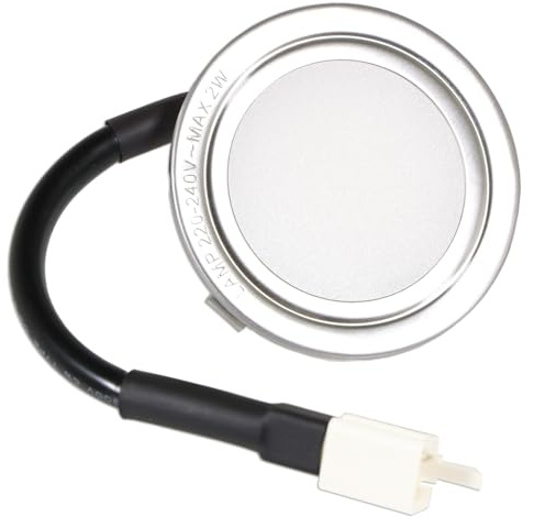 SPARES2GO Universal Cooker Hood LED Light Extractor Vent Lamp Bulb Unit (Silver, 68mm, G4)