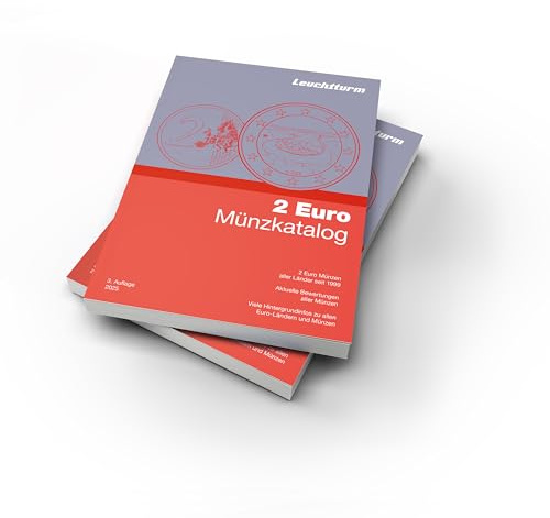 Leuchtturm 372912 2 Euro Katalog 2025 mit Abbildungen und Informationen zu Allen Zwei-Euro-Kursmünzen im Umlauf - Deutsch