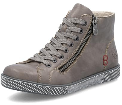 Rieker Damen Klassische Stiefeletten Z1221, Frauen Stiefeletten, lose Einlage,Boots,Stiefel,Bootee,Booties,halbstiefel,grau (42),42 EU / 8 UK