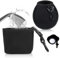 2PCS Golf Ball Cleaner, Balls Scrub Bag Portable Cleaner Pouch Golf Ball Washer Pocket Wipe Waterproof Cleaning Bag Accessories Storage Black