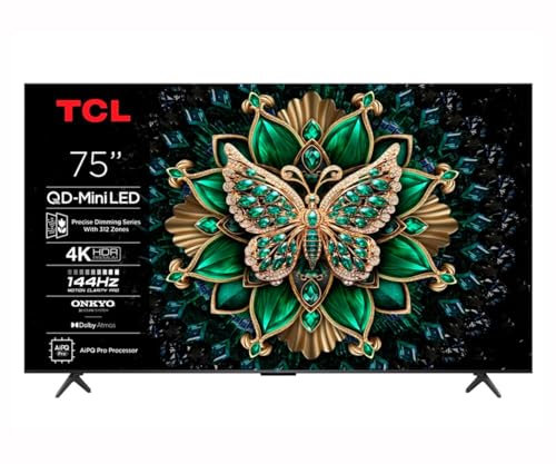 TCL MiniLED 75 75C6K UltraHD 4K Sonido Onkyo Google TV