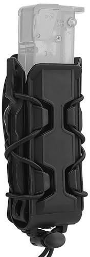 Tactical G 17 19 M9 9MM/45acp Portacaricatore Singolo per Pistola con Clip Molle a Sgancio Rapido per Porta Caricatore Rapido 9MM