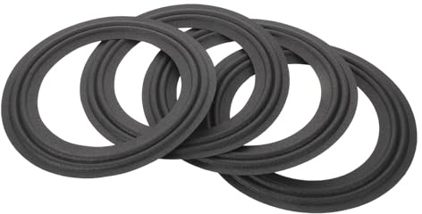 COHEALI 4pcs Speaker Surrounds Cloth Dual Ring Edge Fabric Speaker Surround Replacement Repair Parts Woofer Suspension Ring