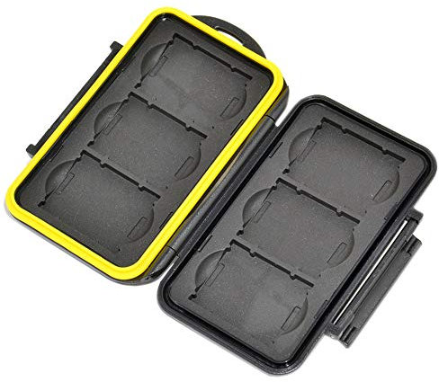 JJC Multi Memory Card Case Stark und Starr Speicherkarten Schutzbox für 6 x XQD und CFexpress Speicherkarte Typ B Karten
