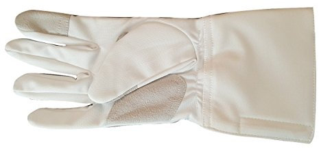 Balaur 3-Weapon Praxis Fencing Handschuh waschbar Epee Folie Sabre weiß Polyester