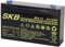 GBC, Batteria Piombo Skb 6V/12Ah Faston 4,8 per PegPerego