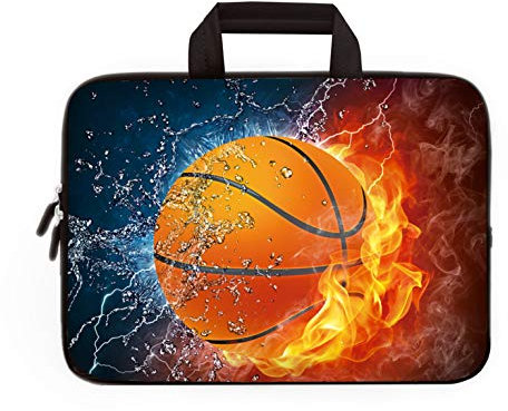11 11.6 12 12.1 12.5 Inch Laptop Carrying Bag Case Notebook Ultrabook Bag Tablet Cover Neoprene Sleeve Briefcase Bag Compatible with Samsung Google Acer HP DELL Lenovo Asus(Fire Football)