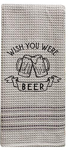 CWI Gifts Serviette à vaisselle Wish You were Beer Multicolore