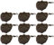 Fox Camotex Kling On Swivel Lead - 10 Karpfenbleie, Gewicht:42g