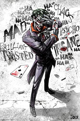 GB eye DC Comics Joker Type 61 x 91,5 cm / 24,2 x 35,8 Zoll Maxi-Poster – Gerollt geliefert – Kunstposter – Wandposter – Poster & Drucke | Batman Merchandising