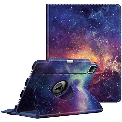 Fintie Hülle für iPad Pro 11 Zoll (2. und 1. Generation, Modell 2020/2018) mit Pencil Halter - 360 Grad verstellbare Schutzhülle Cover mit Standfunktion, Auto Sleep/Wake, Die Galaxie