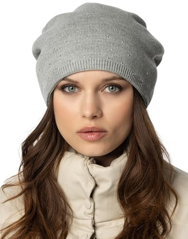 VIVISENCE Damen Mütze Wintermütze Klassischem Schnitt Warme Gemütlich Garn 7013