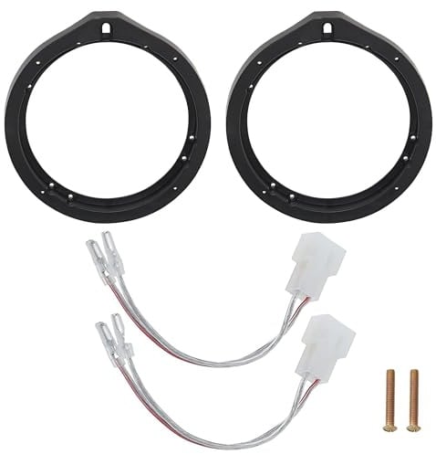 RED WOLF Lautsprecher-Adapter + Kabelbaum für Honda Civic Accord CRV, Acura 2005–2019 Aftermarket 16,5 cm - 17,1 cm Lautsprecher-Abstandshalter, Adapterhalterung, 1 Paar