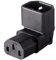 CABLEPELADO Adapter IEC C14 auf C13, gewinkelt, Adapter C14 auf C13, Stecker IEC 320 C13 auf C14, 180 Grad, 10 A, 250 V, geeignet für Computer, Monitor, Drucker, USV, UPS, Server | schwarz | 180º