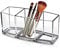 eKsdf Kosmetik Organizer durchsichtig Acryl Kosmetikpinsel mit 3 Fächern Make-up Aufbewahrungsbox Schminkbox Lippenstift Pinselhalter