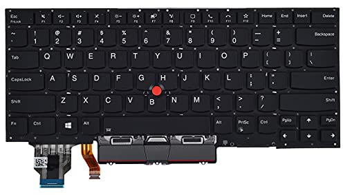 Replacement Keyboard for Lenovo ThinkPad X1 Carbon Gen 7th 2019, ThinkPad X1 Carbon Gen 8th 2020 Laptop, ThinkPad X1 Yoga Gen 4 2019 & X1 Yoga Gen 5 2020 with Backlit US Layout