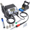 WEP 938BD-I Soldering Iron Station Hot Air Rework Station 2-IN-1 with LCD Display, PID Control, Hot Air Start/Stop, Sleep Mode, 3 Extra Nozzles, 5 Extra Soldering Tips, Solder Wire