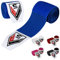 Boxen Handbandagen Kampfsport Bandagen Innenhandschuhe Schlagen MMA 2,5 3,5 4,5 Meter Handgelenkstützgurte Elastische Trainingstasche Kampfsport unter den Handknöcheln Schutzhandschuhe (4.5 M, Blau)