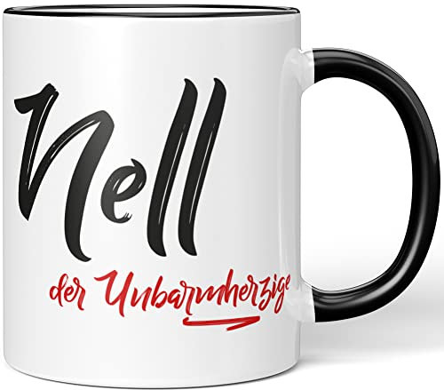 JUNIWORDS Tasse, Nell, der Unbarmherzige, Schwarz (5276970)