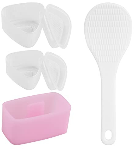 Pinsheng 3 Stück Sushi Förmchen, Antihaft-Reiskugel-Sushi-Maker Reisdreieck Formen Musubi Maker Presse Sushi Form Kit für Kinder Mittagessen Bento DIY