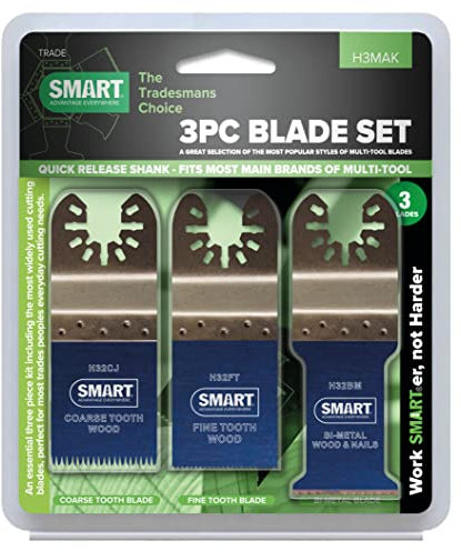 SMART Trade 3 Piece Blade Set - Professional Tool Set for Different Applications