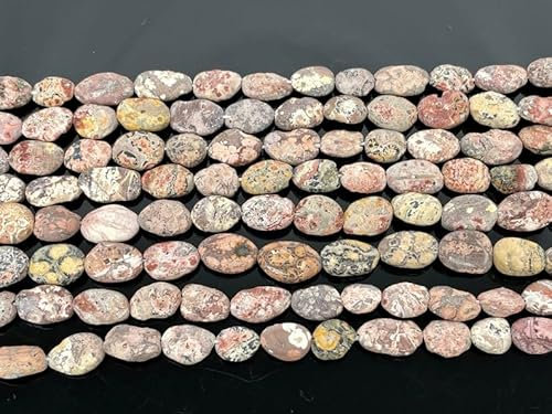 Natural Genuine Natural Leopard oval smooth Beads 8×10 to 8×12mm 13 inch long string jewelry making gemstone beads for necklace bracelet