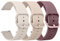 AK Pack 3 Watch Bands 20mm 22mm for Women Men, Replacement Straps Band for Smart Watch, soft skin-friendly silicone quick release, smart watch wristband (20mm, Starlight/MilkTea/Violet Smoke)