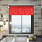 FRODOTGV Fenstervolant Gardinenschal für Küche, Fenster, Wohnzimmer, 45,7 x 137,2 cm Länge, Rot mit weißen Punkten, 1 x Mini-Vorhang