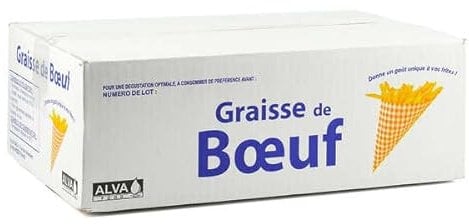 Graisse de boeuf 10kg - Carton de 10kg
