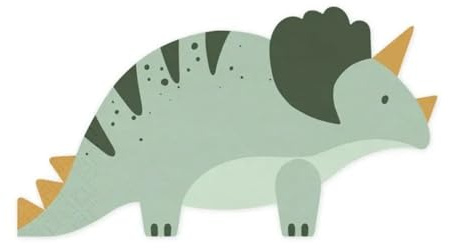 Servietten Dino-Triceratops 12Stk./18x10cm