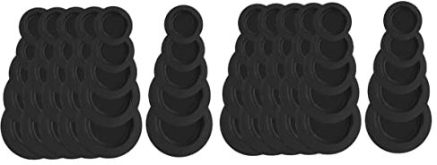 90 Stück runde Gummistopfen, Stich-Sparschwein, schwarzes Sparschwein, Edelstahl-Sparschwein, Sparschwein-Stopper, Ersatz-Sparschwein-Stecker, Ersatz, einlagige Währung